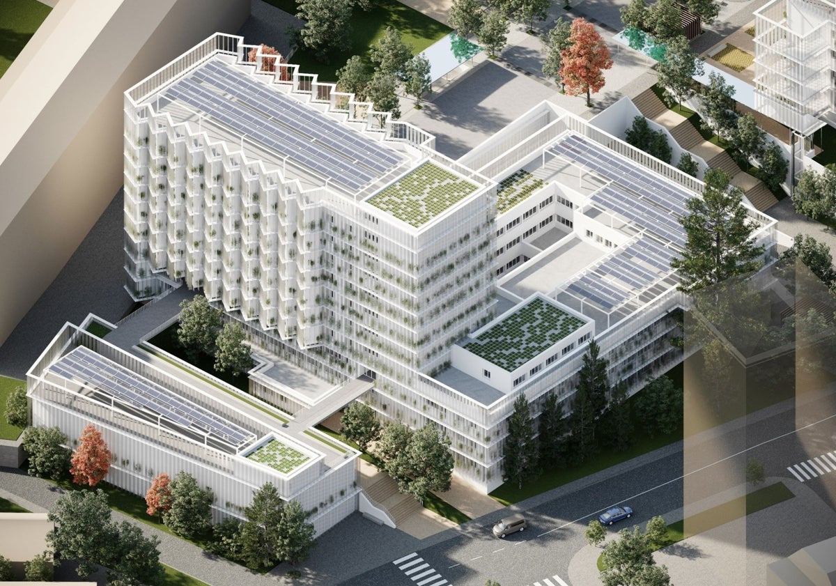 Imagen principal - El futuro Campus B de El Cristo costará 102 millones y se ejecutará en tres fases hasta 2031