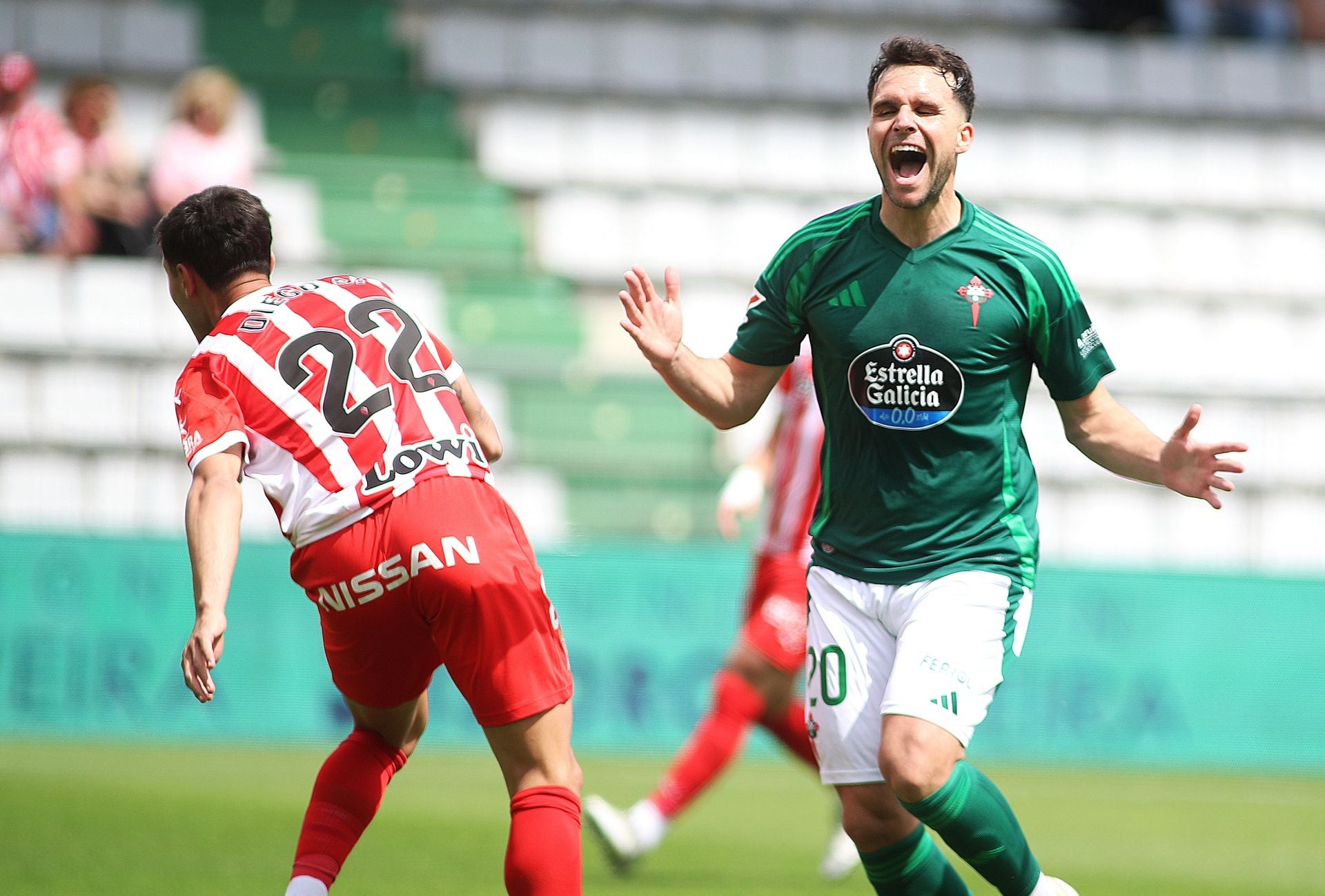 Las mejores jugadas del Racing de Ferrol 0-2 Sporting, en imágenes