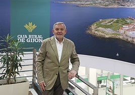 José Ramón Fiaño, presidente de la Caja Rural de Gijón.