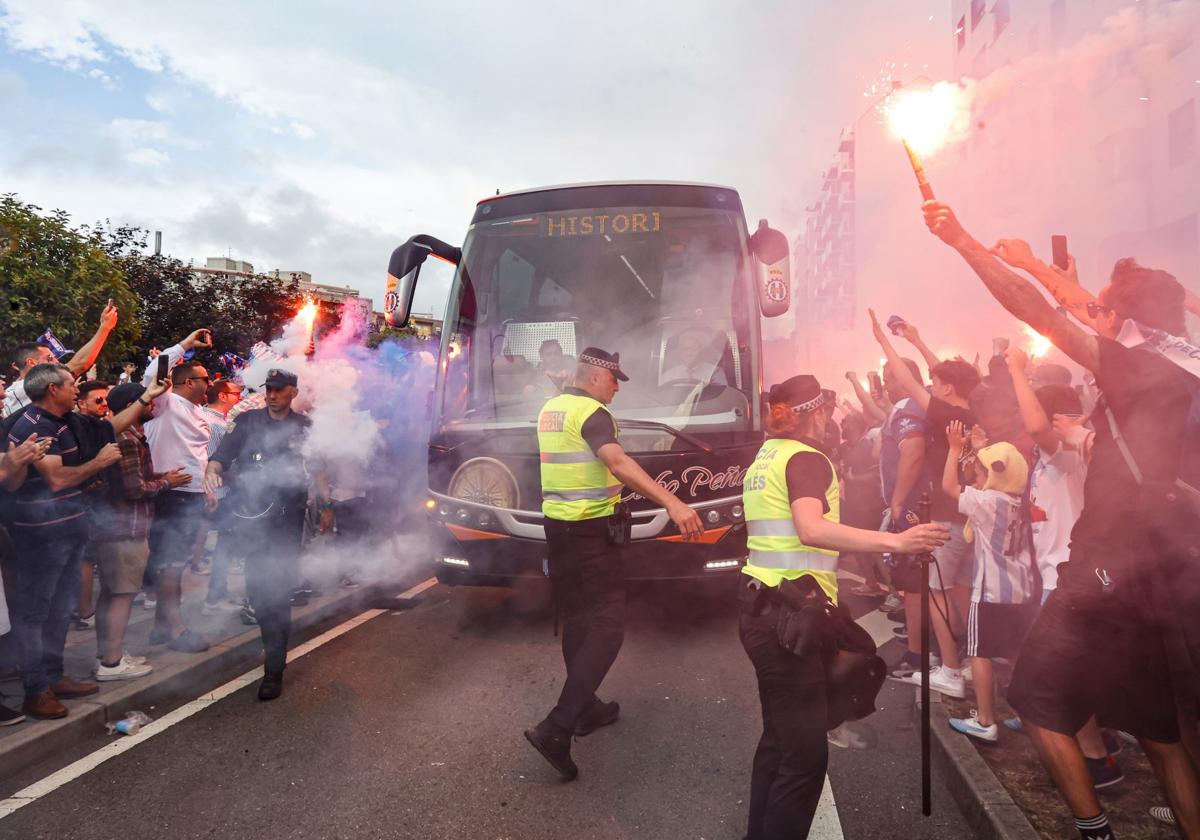 Las restricciones de tráfico por el partido del Real Avilés