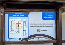 Uno de los 'Metrominutos' instalados en el paseo peatonal de la ría, junto al puente de San Sebastián.