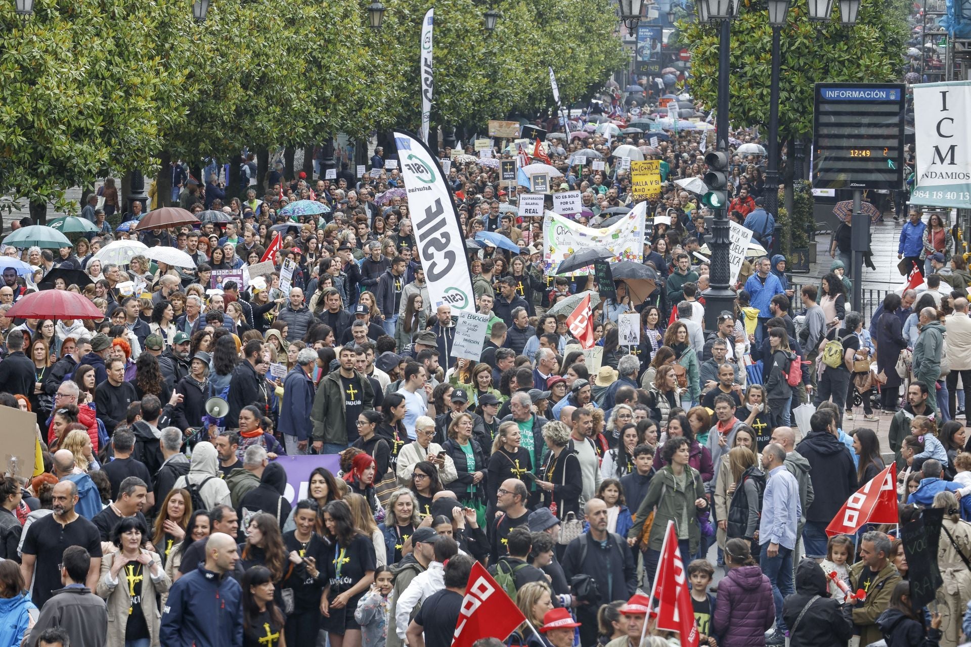 «Basta ya de precariedad»: Asturias clama por una educación pública de calidad