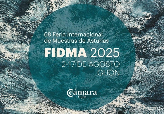Cartel de la 68 edición de la Feria Internacional de Muestras de Asturias (FIDMA).