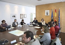 Reunión del consejo de administración de la Autoridad Portuaria de Gijón del pasado 30 de abril.