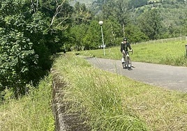El muro de contención, a la izquierda, que finalmente será conservado.