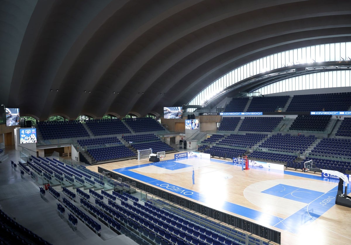 El renovado Palacio de los Deportes de Oviedo.