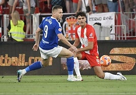 Nacho Vidal encarrila la eliminatoria para el Real Oviedo ante el Almería