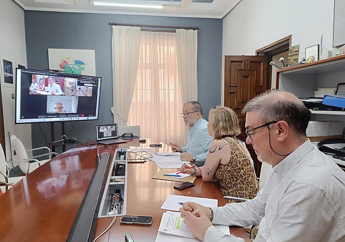 Roberto García, Marina Casero y José Antonio Cases