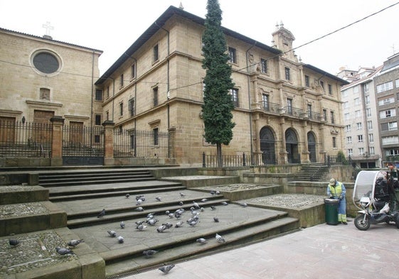 El monasterio de San Pelayo, en Oviedo.