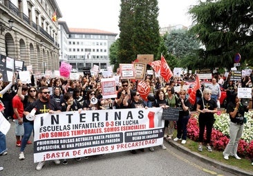Las educadoras de 0 a 3, en la primera jornada de huelga: «Estamos viviendo una situación de incertidumbre total»