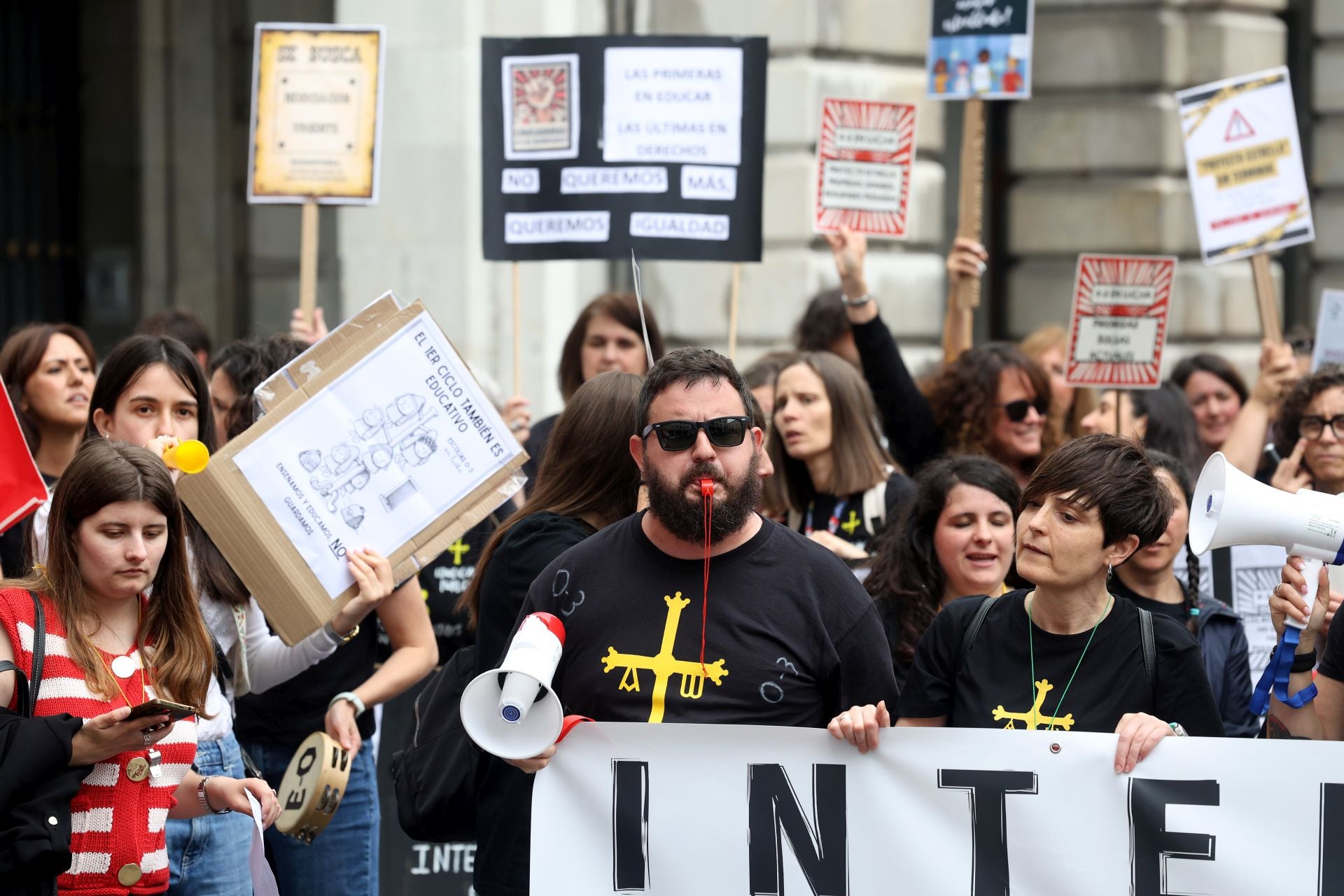 Las escuelas infantiles asturianas, también en lucha: así ha sido su protesta