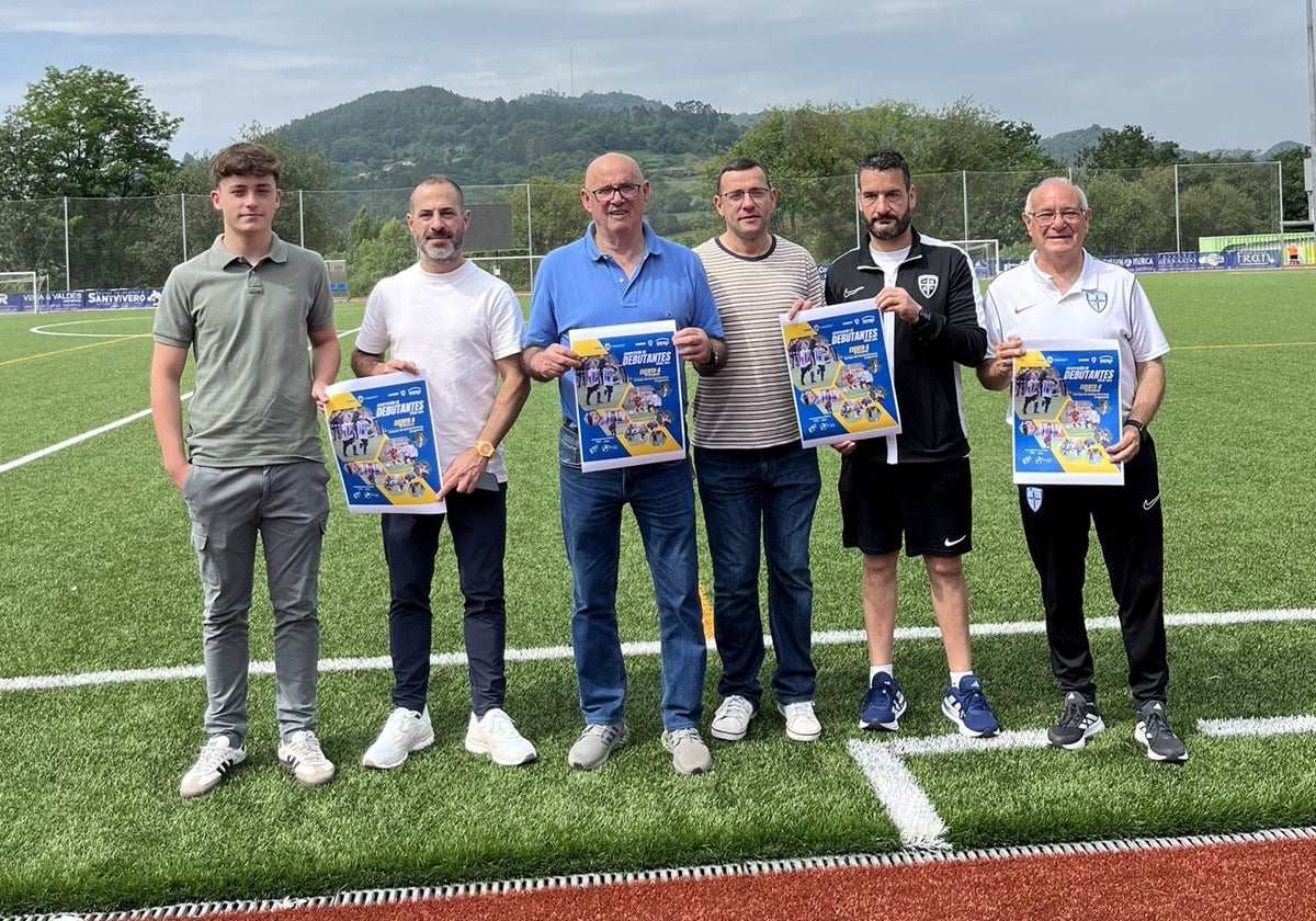 Presentación de la Copa de Debutantes del domingo en el campo Santa Bárbara de Lugones.