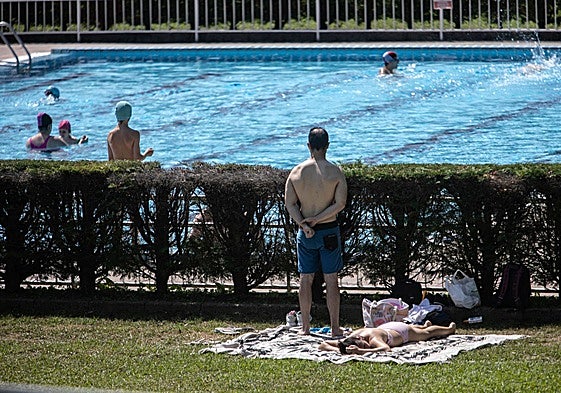 La piscina de Las Caldas.