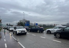 Colapso en el nudo Granda-oeste en la pasada campaña navideña, un día laboral por la mañana.