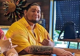 El actor hawaiano David Hekili Henui Bell en una imagen de Instagram.