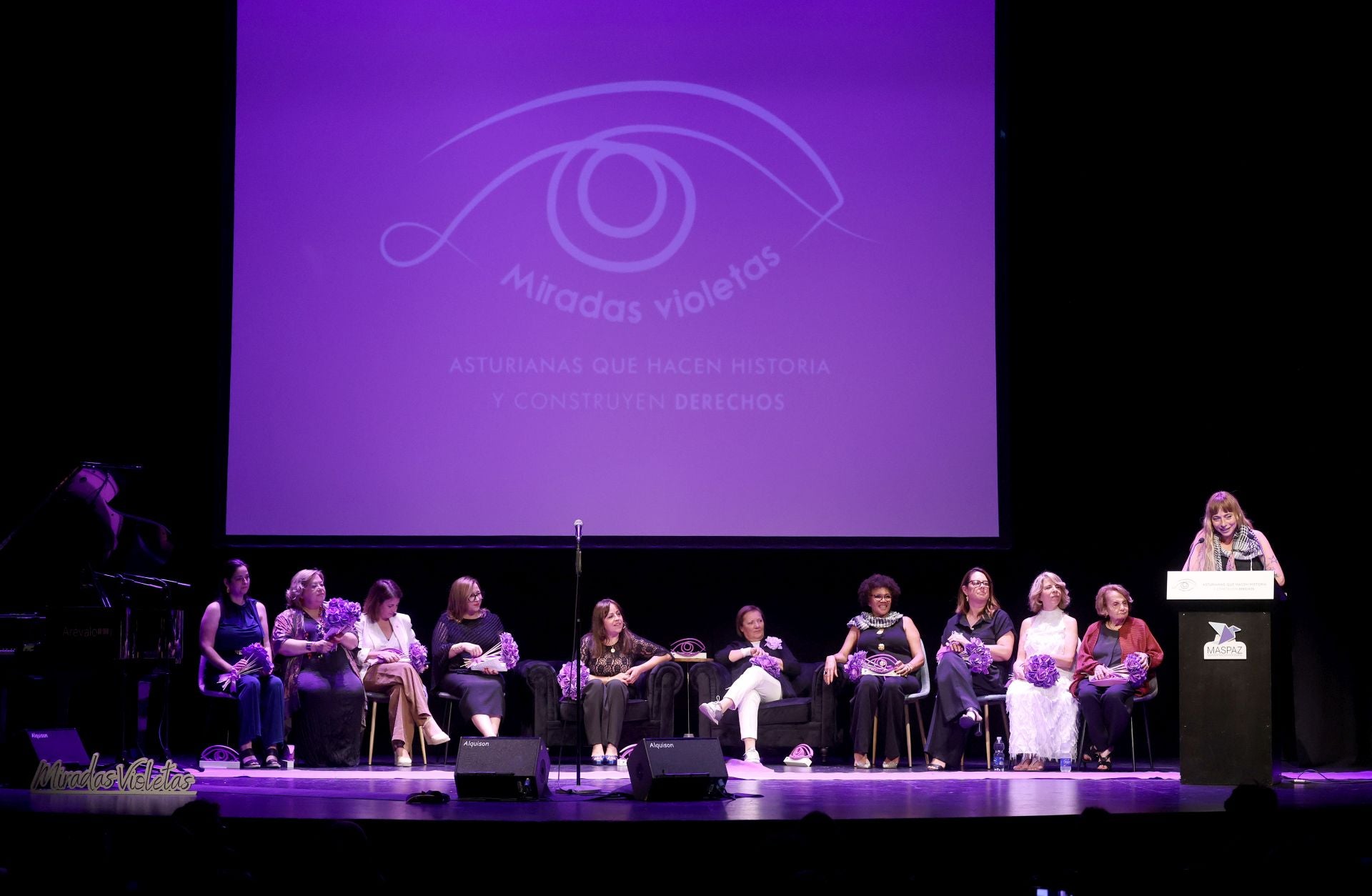 Entrega de premios Miradas Violetas