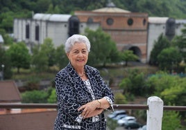 María Luisa Díaz, en su vivienda de San Vicente, en San Martín del Rey Aurelio.