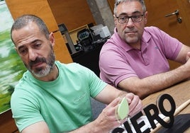 Ángel García, 'Cepi', y Pergentino Martínez.