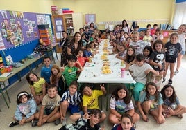 Alumnado de 3º de primaria del colegio público Quirinal.