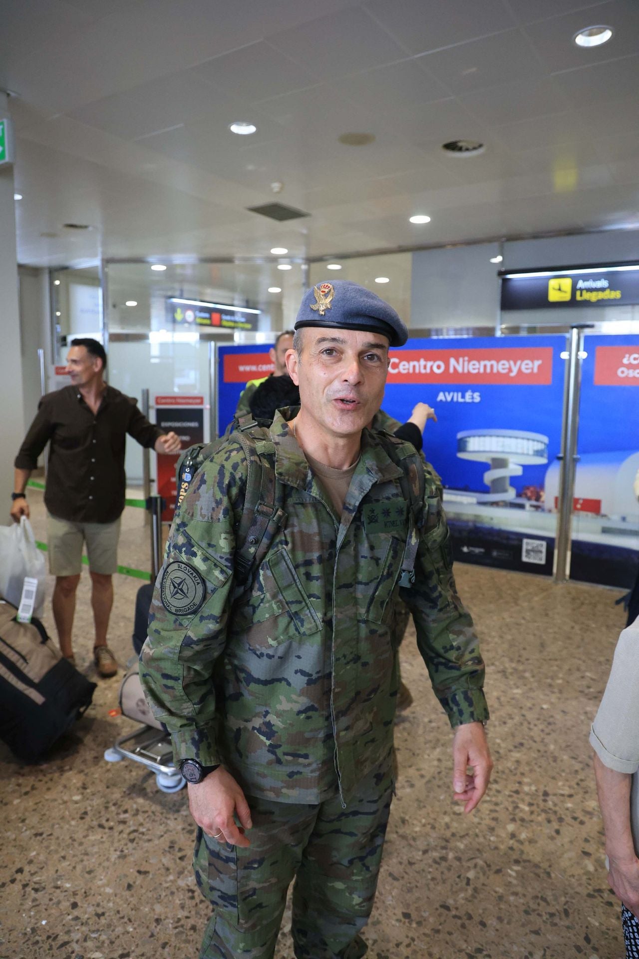 Emocionante regreso de los militares asturianos que estuvieron seis meses en Eslovaquia