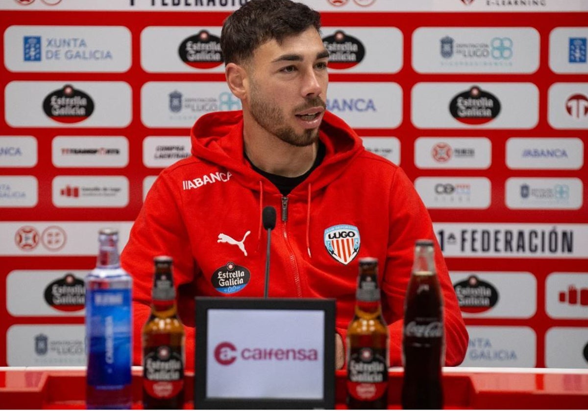 Raúl Hernández en su etapa en el Lugo.