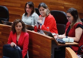 Eva Ledo, consejera de Educación, interviene por primera vez en el Pleno.