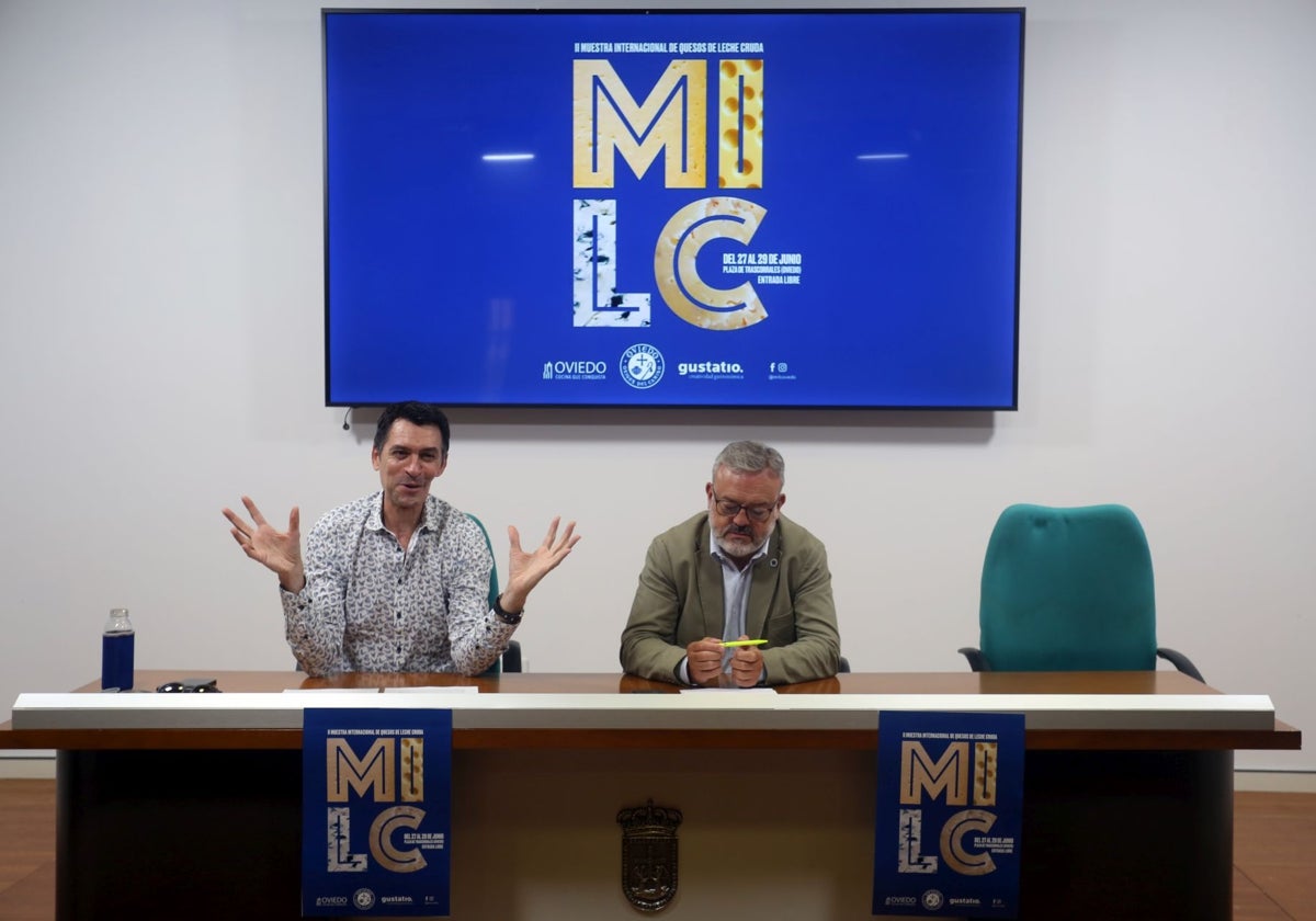 David Prada y Alfredo García Quintana, en la presentación.
