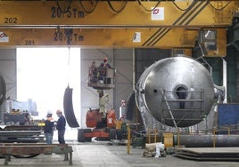 Instalaciones de El Tallerón, que Indra usará para fabricar blindados.