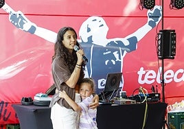 Sara Lolo, durante su discurso de despedida