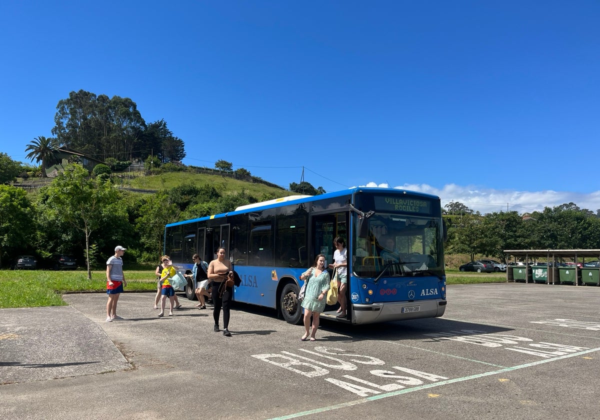 Usuarios de los autobuses lanzadera de la pasada temporada