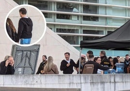 Pedro Pascal, convertido en Mr. Fantástico durante el rodaje de la producción de Marvel en el Calatrava de Oviedo.