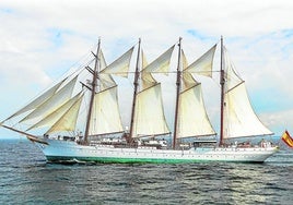 El 'Juan Sebastián de Elcano', un buque de casi cien años