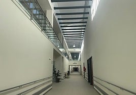 Interior del Credine, en Barros