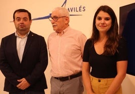 Carlos Márquez Ron, José Ignacio López y Raquel Ruiz López, en la presentación del rallye.
