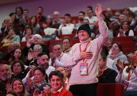 El expresidente del Principado, Antonio Trevín, en el congreso de la FSA el pasado enero.