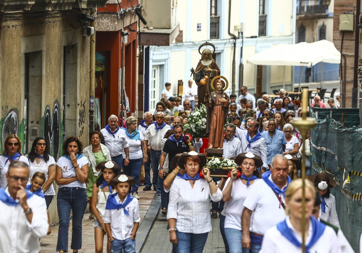 Procesión de Santiago en Grado, en una edición anterior.