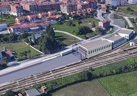Recreación de los edificios que Adif construirá en El Berrón.