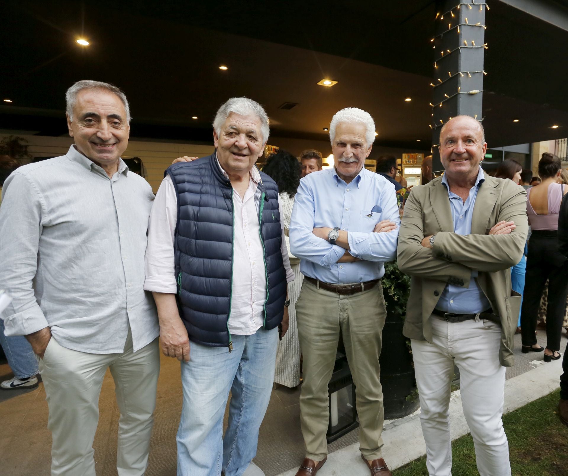 Luis Alberto Martínez (Casa Fermín), Abel Terente (El Asador de Abel), Roberto Riginelli (La Pondala) y el vicepresidente de Otea Javier Martínez (Gavia).
