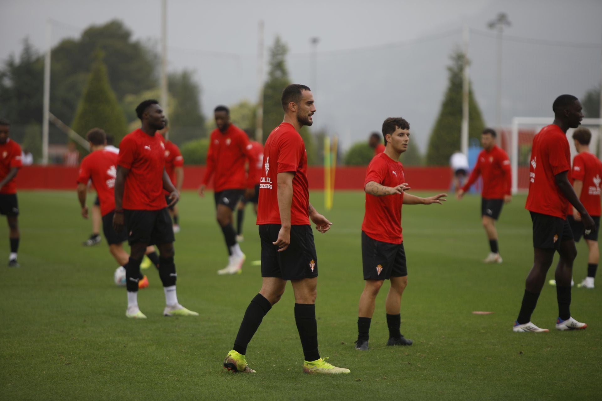 &#039;Mareona&#039; en el primer entrenamiento de la temporada del Sporting de Gijón