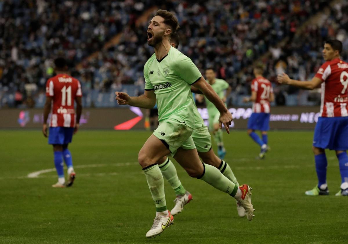 Jeray Álvarez, en un partido del Athletic.