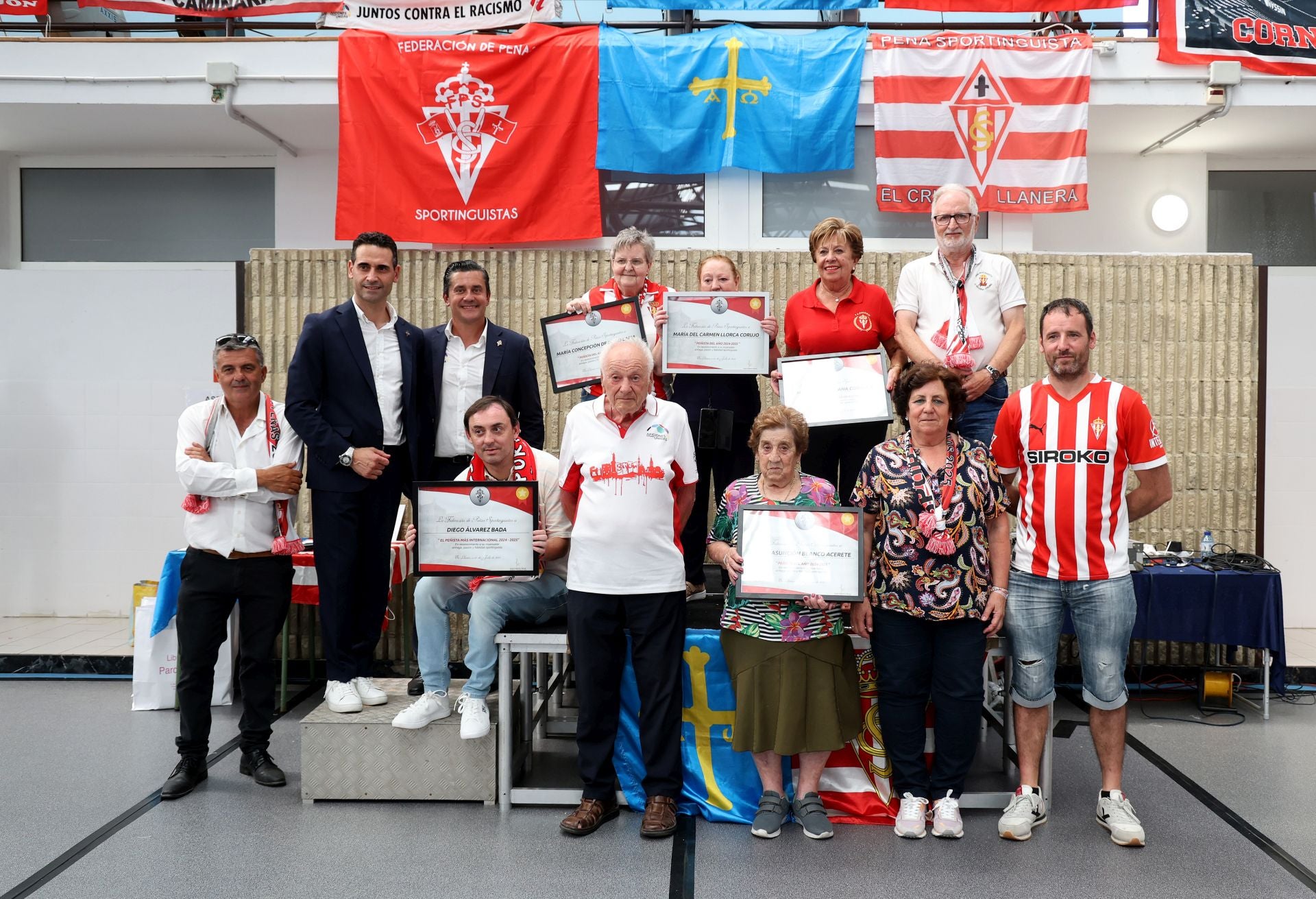 500 aficionados se suman en Llanera al Encuentro de Peñas del Sporting de Gijón