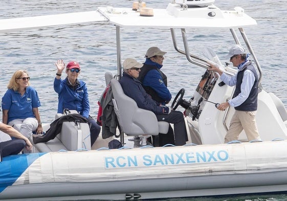 El rey emérito Juan Carlos I, de nuevo en Sanxenxo