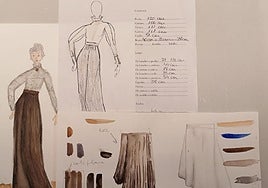 Uno de los bocetos que se pueden ver en la muestra.