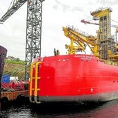El buque Austri Enabler, construido por Gondán para el armador noruego Edda Wind y entregado en junio.