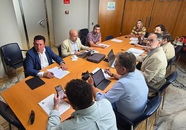 Consejo de administración de Cogersa, reunido ayer.