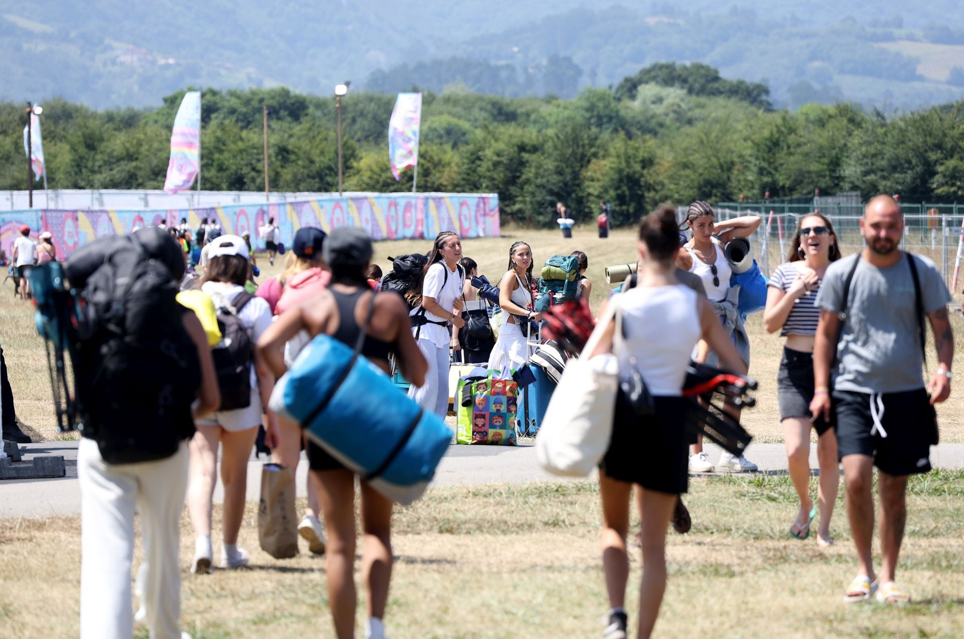 Ya huele a Boombastic Asturias: llegan a Llanera los primeros campistas