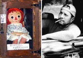 La muñeca Annabelle y Dan Rivera.