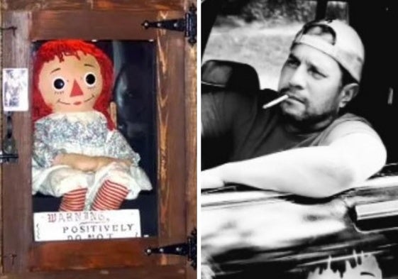 La muñeca Annabelle real y Dan Rivera.
