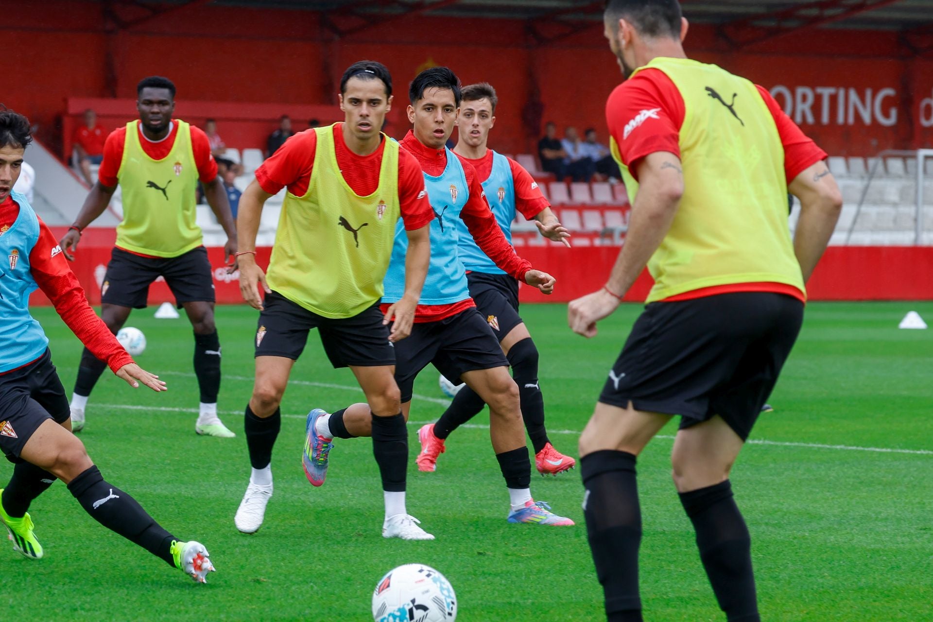 Entrenamiento del Sporting de este viernes 18 de julio