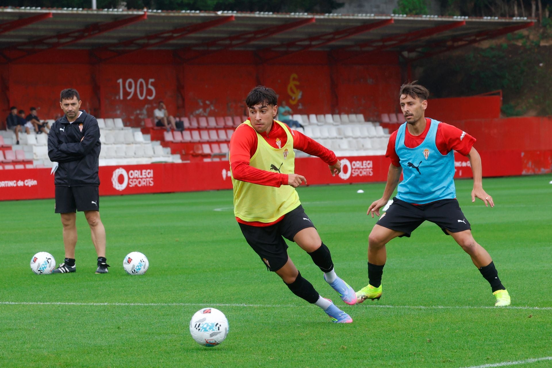 Entrenamiento del Sporting de este viernes 18 de julio